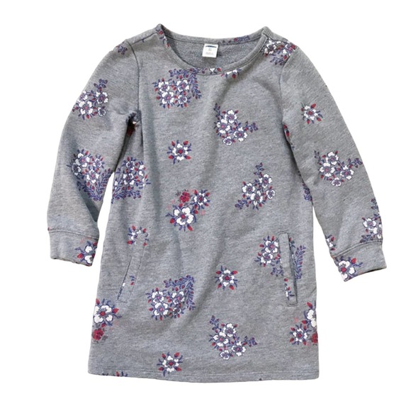 Old Navy Other - Old Navy Girls Sweatshirt Floral Tunic Dress 3T